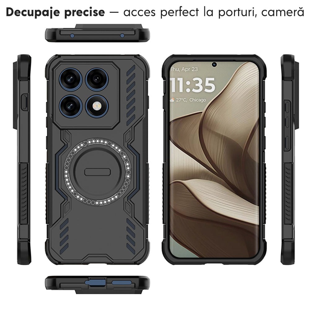 Husa pentru Oppo Reno 16 / Reno 16 Pro DaDen ArmorMag, Magsafe, Antisoc, Calitate Premium, Protectie Superioara, Albastru
