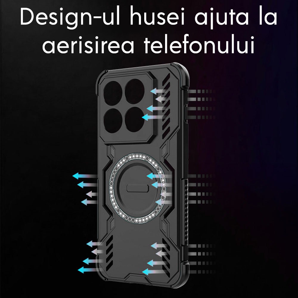 Husa pentru Oppo Reno 16 / Reno 16 Pro DaDen ArmorMag, Magsafe, Antisoc, Calitate Premium, Protectie Superioara, Albastru