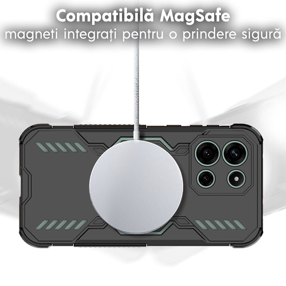 Husa pentru Oppo Reno 16 / Reno 16 Pro DaDen ArmorMag, Magsafe, Antisoc, Calitate Premium, Protectie Superioara, Albastru