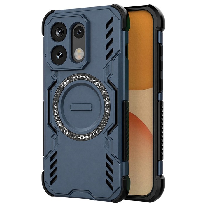 Husa pentru Oppo Reno 16 / Reno 16 Pro DaDen ArmorMag, Magsafe, Antisoc, Calitate Premium, Protectie Superioara, Albastru