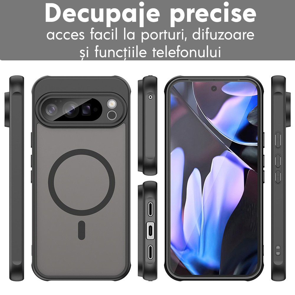 Husa pentru Google Pixel 11 Pro XL Daden® HaloFrost II, MagSafe, Antisoc, Incarcare wireless, Calitate Premium, Verde