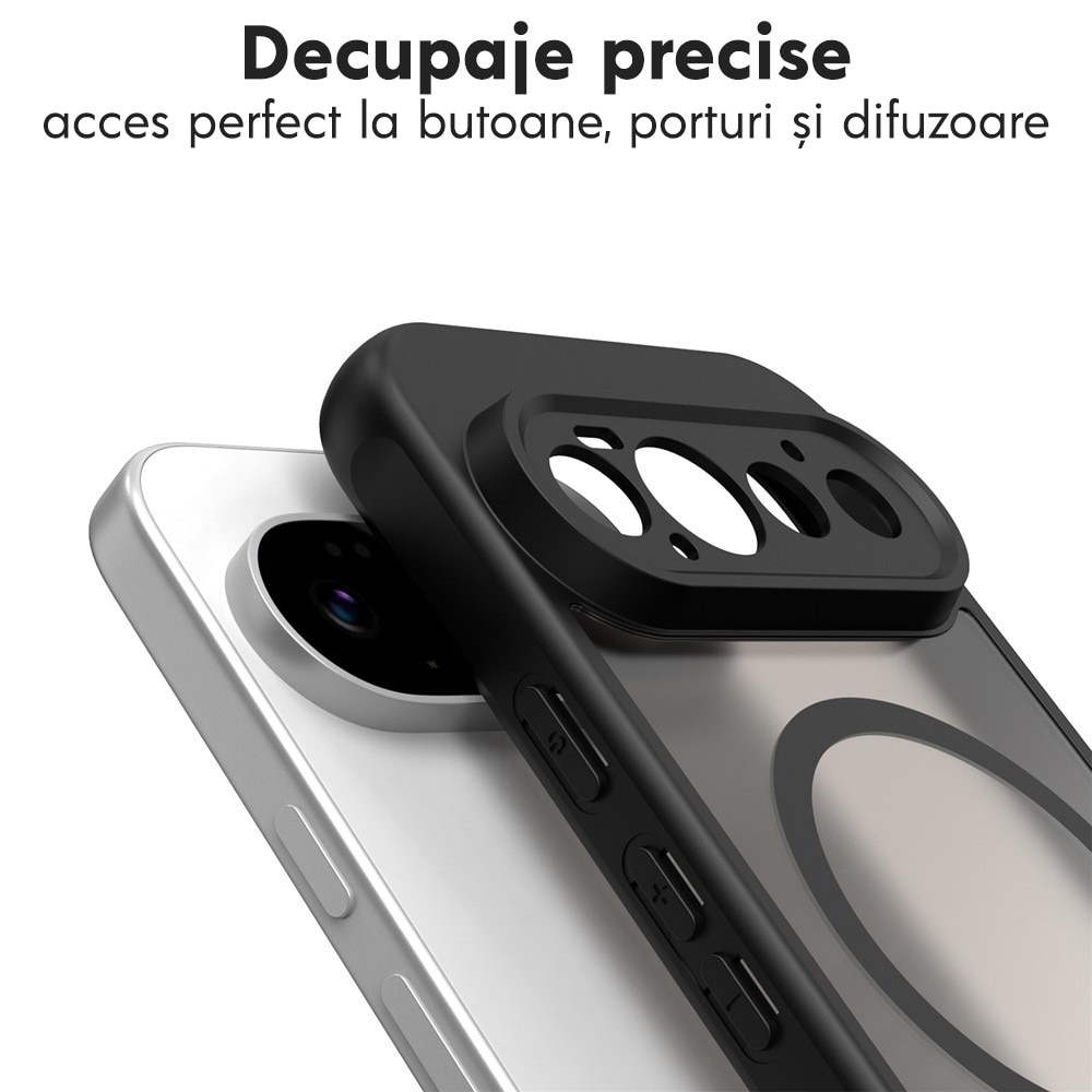 Husa pentru Google Pixel 11 Pro Daden® HaloFrost II, MagSafe, Antisoc, Incarcare wireless, Calitate Premium, Negru