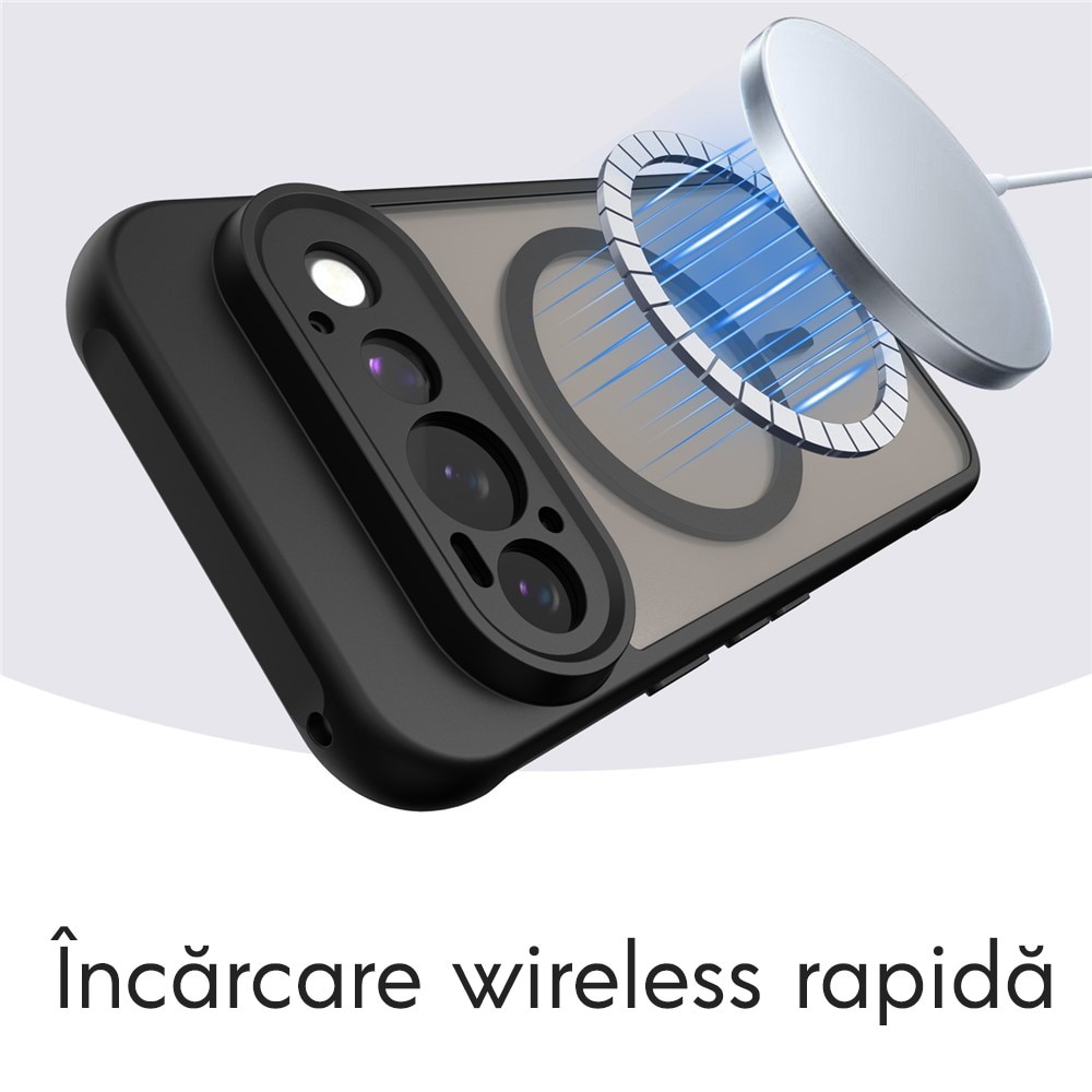 Husa pentru Google Pixel 11 Pro Daden® HaloFrost II, MagSafe, Antisoc, Incarcare wireless, Calitate Premium, Negru