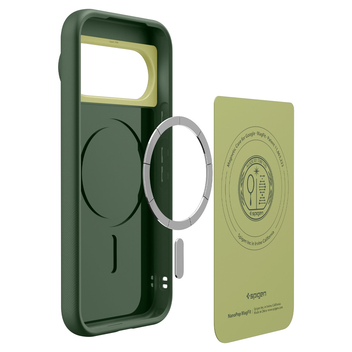 Carcasa Spigen Nano Pop cu MagSafe compatibila cu Google Pixel 11 Pro XL, Verde