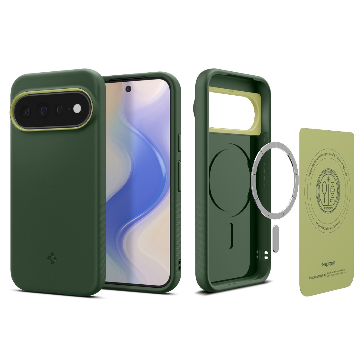 Carcasa Spigen Nano Pop cu MagSafe compatibila cu Google Pixel 11 Pro XL, Verde