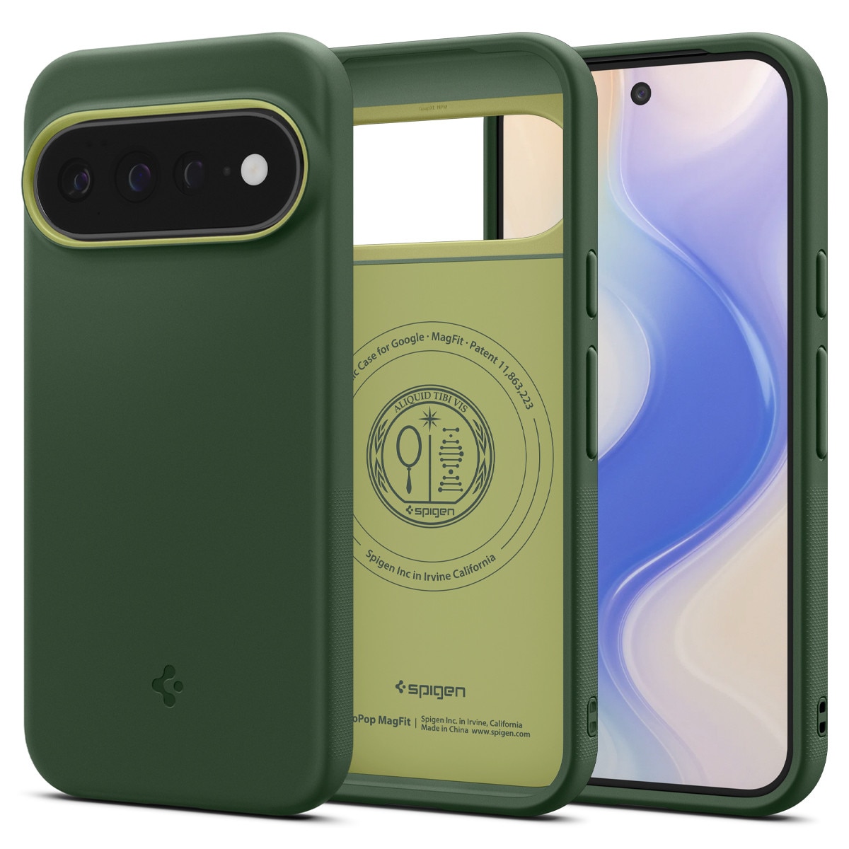 Carcasa Spigen Nano Pop cu MagSafe compatibila cu Google Pixel 11 Pro XL, Verde