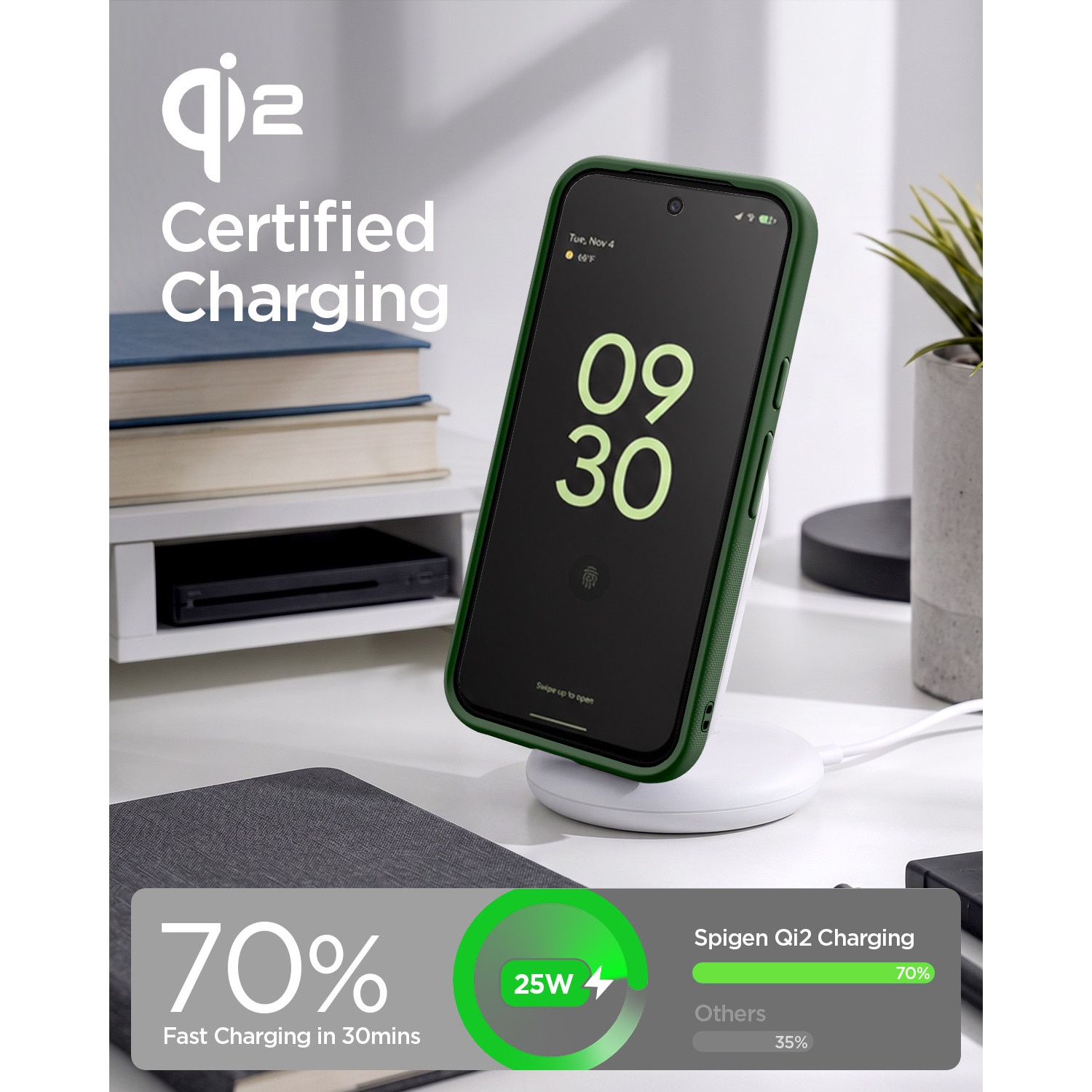 Carcasa Spigen Nano Pop cu MagSafe compatibila cu Google Pixel 11 Pro XL, Verde