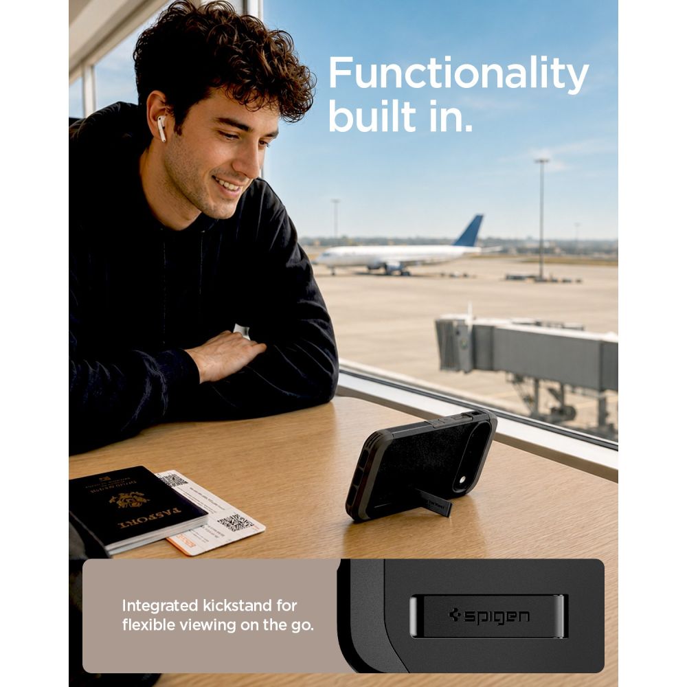 Carcasa Spigen Tough Armor cu MagSafe compatibila cu Google Pixel 11 Pro XL, Negru