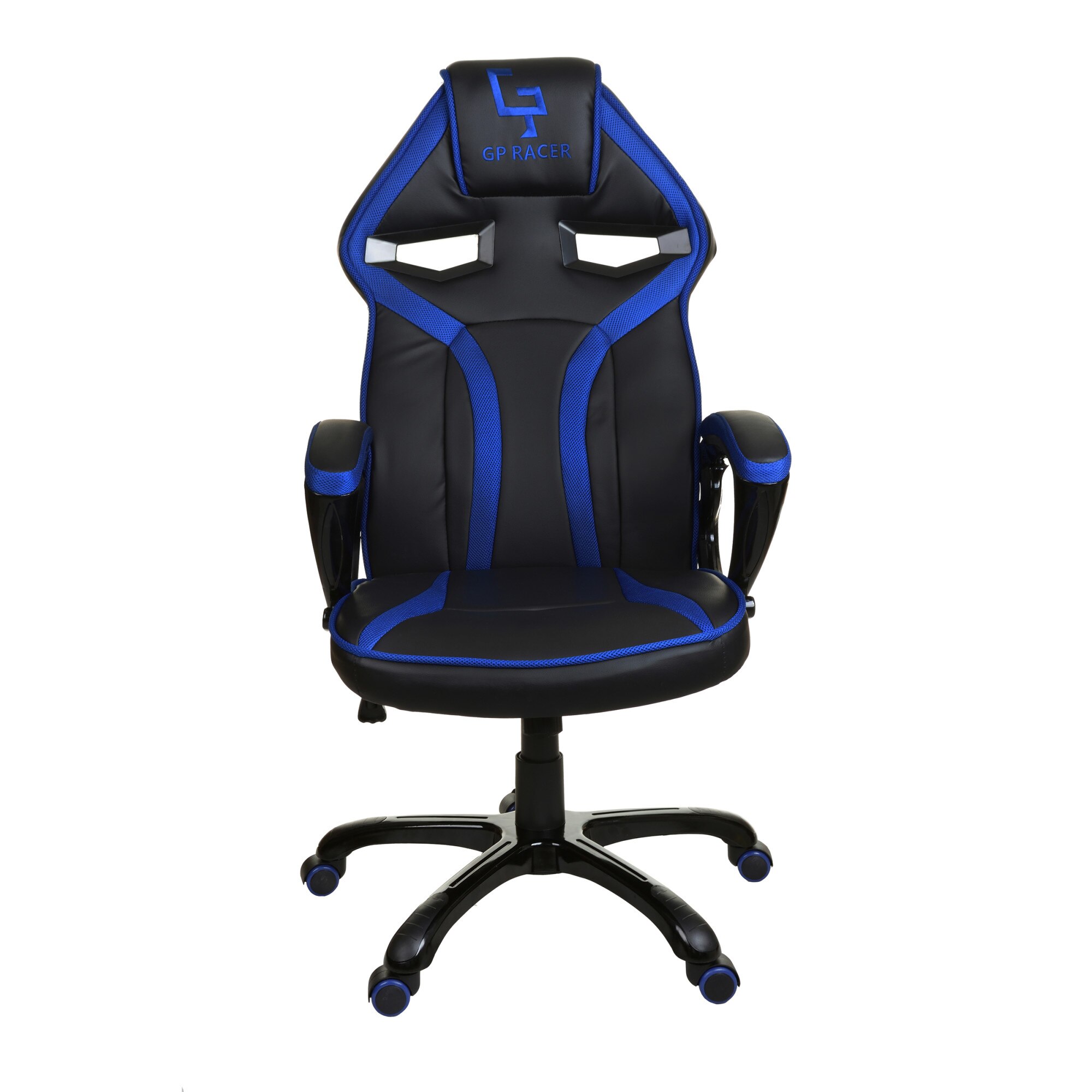 Scaun gaming Giosedio GPR048, Negru/Albastru