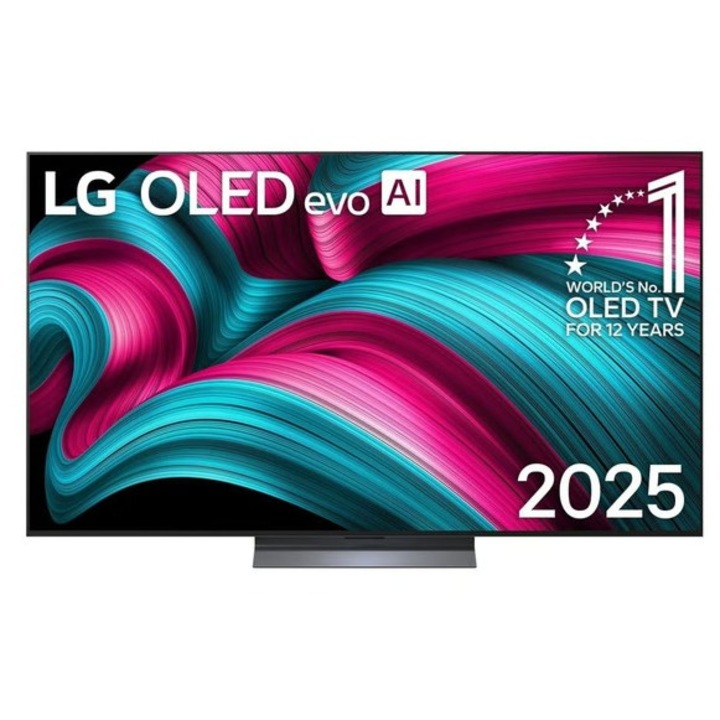 Televizor LG OLED65C56LB, 164 cm, 4K UHD, HDR, Smart TV, control vocal, Dolby Atmos, 120 Hz, WebOS 25