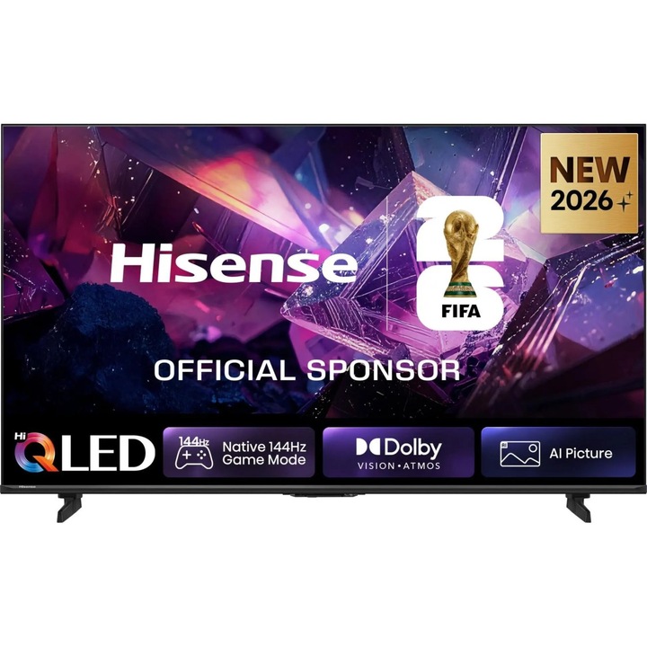 Televizor QLED Hisense E7S Pro, Dolby Atmos, 139 cm, 4K, Dolby Atmos, Smart TV, 144 Hz