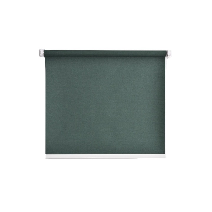 Rulou textil Adriana 10013, verde inchis, Bendaluci ,54 cm x 150 cm, fara gaurirea tamplariei