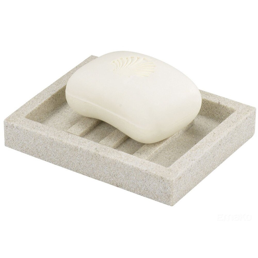 Sapuniera, Wenko, 12 x 10 x 2, Plastic, Bej