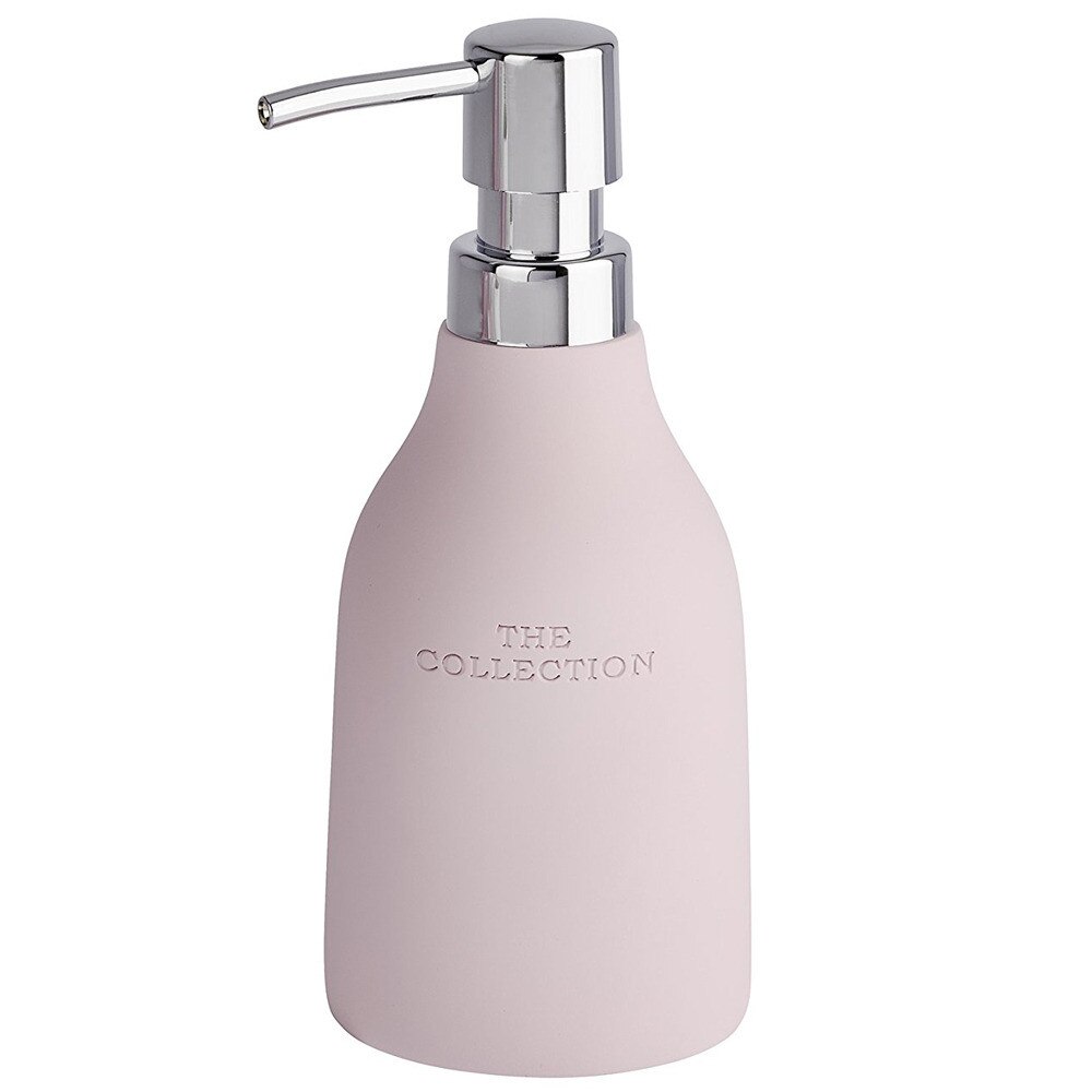Dispenser pentru sapun lichid, Wenko Collection, Roz/Argintiu