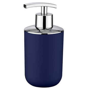 Dispenser pentru sapun lichid, Wenko Brasil, Argintiu/Bluemarin Dispenser pentru sapun lichid, Wenko Brasil, Argintiu/Bluemarin