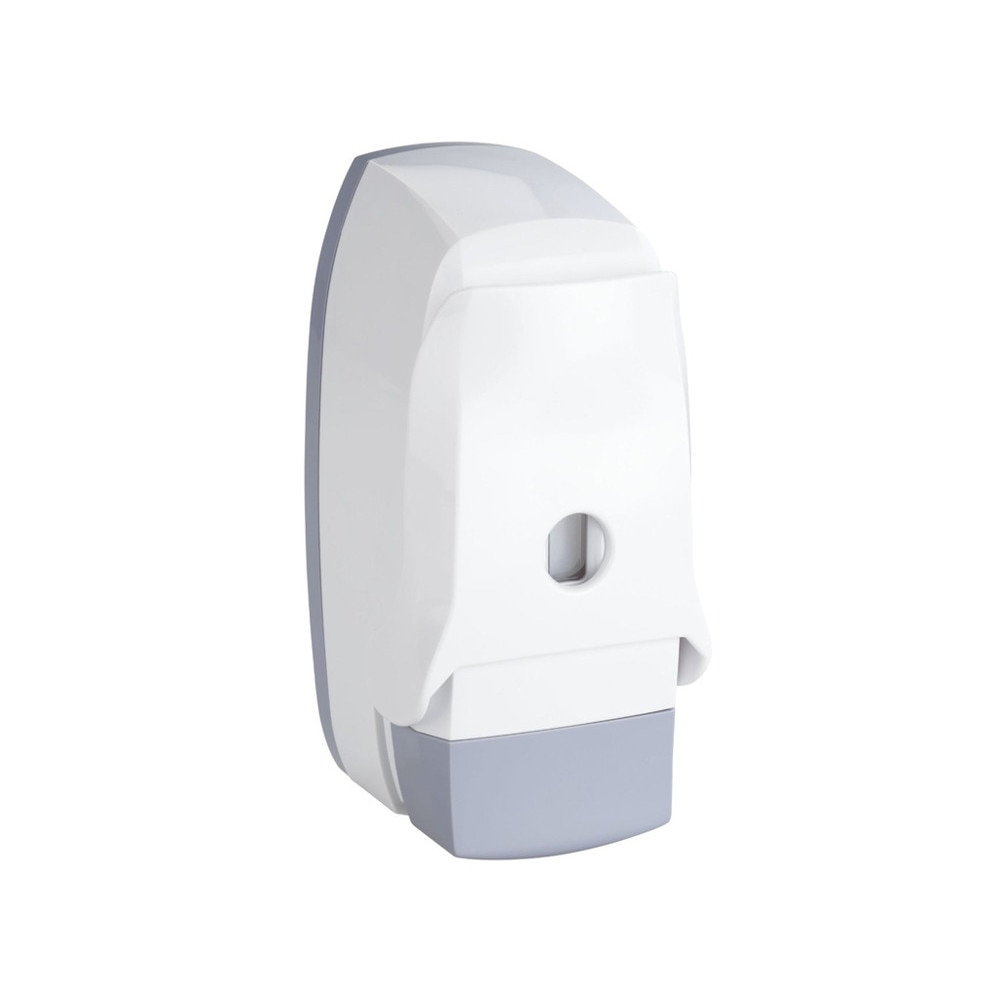 Dozator dezinfectant Wenko Assolo, actionare cu cotul, Gri/Alb