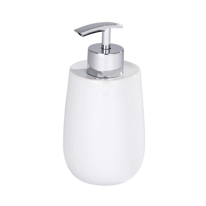 Dispenser de sapun Wenko, 290 ml, Alb