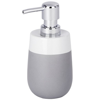 Dispenser pentru sapun Wenko Malta Gray, Capacitate 290 ml, Gri Dispenser pentru sapun Wenko Malta Gray, Capacitate 290 ml, Gri