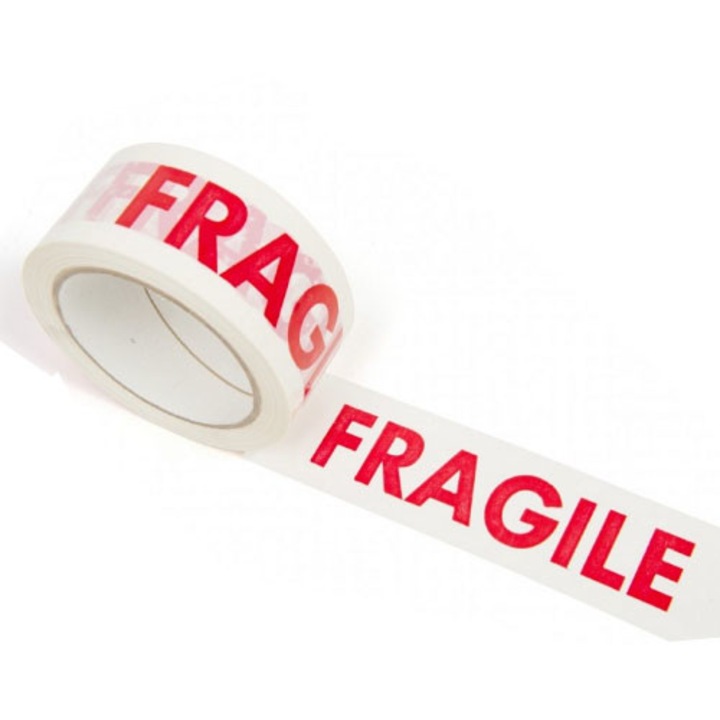 Ragasztószalag "FRAGILE" felirattal - 6 tekercses készlet