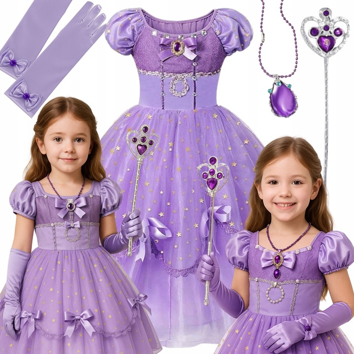 Costum Printesa Sofia Zosia Rochie Carnaval 134-140 cm