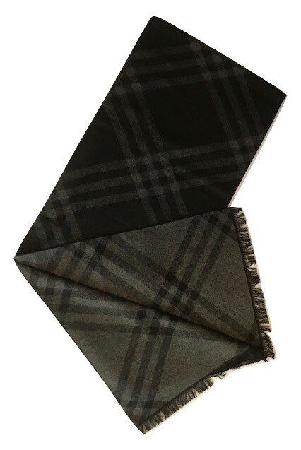 Fular barbatesc Ecco negru - 2 fete