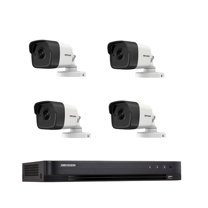 Kit supraveghere video eufyCam E40, 2K HD, Incarcare solara, MaxColour Vision, Homebase 3 + 2 camere video