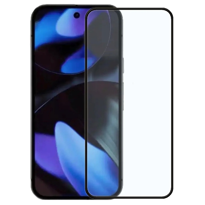 Edzett üvegfólia Google Pixel 10 Pro XL 5G-hez, teljes ragasztós, fekete