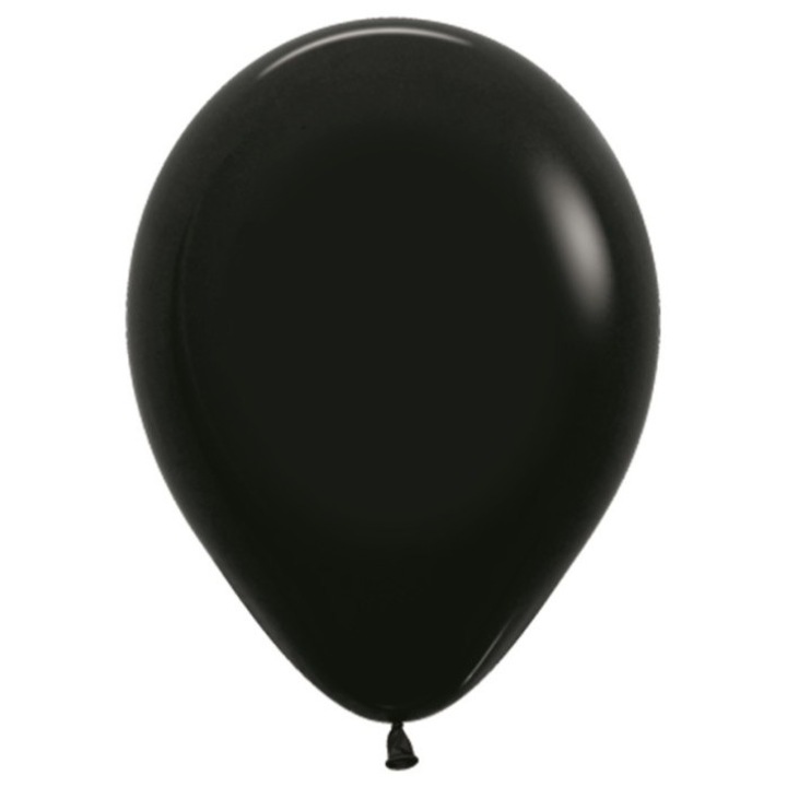 Балони Sempertex, Черен пастел, 50 бр., 5"/13 см