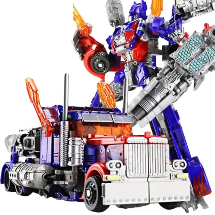 Играчка робот трансформиращ се K0438-cj260819-0041, Optimus Prime, сплав и пластмаса, червен/син, робот 22 см / камион 21,5 см