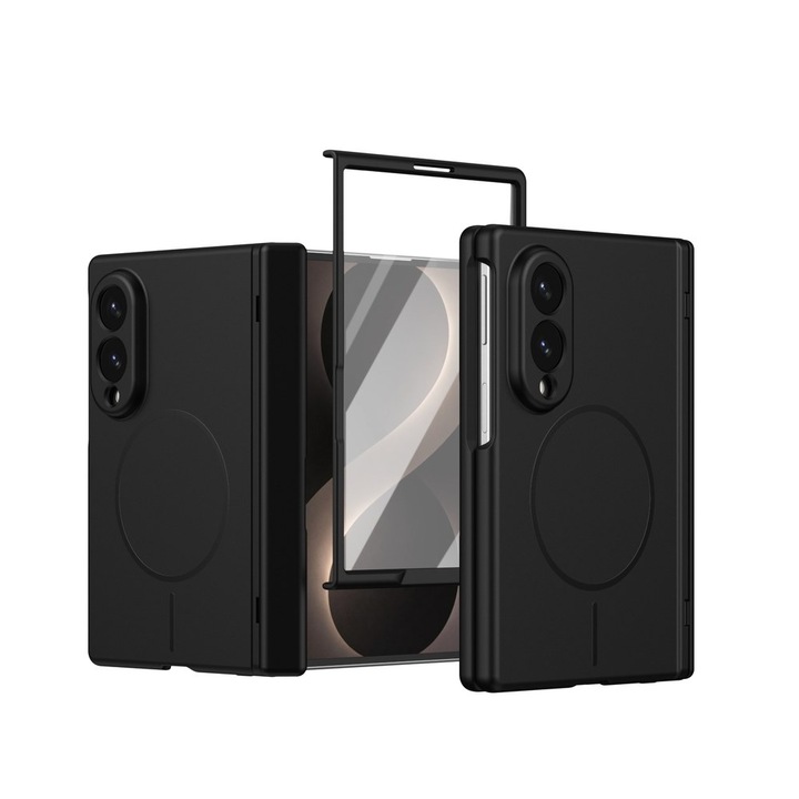 Husa pentru Samsung Galaxy Z Fold 8, DaDen MagThin, Protectie completa 360°, Protectie ecran, MagSafe, Incarcare wireless, Protectie balama, Negru