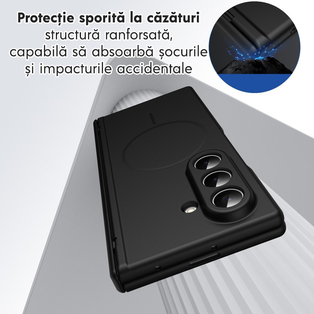 Husa pentru Samsung Galaxy Z Fold 8 Ultra, DaDen MagThin, Protectie completa 360°, Protectie ecran, MagSafe, Incarcare wireless, Protectie balama, Negru