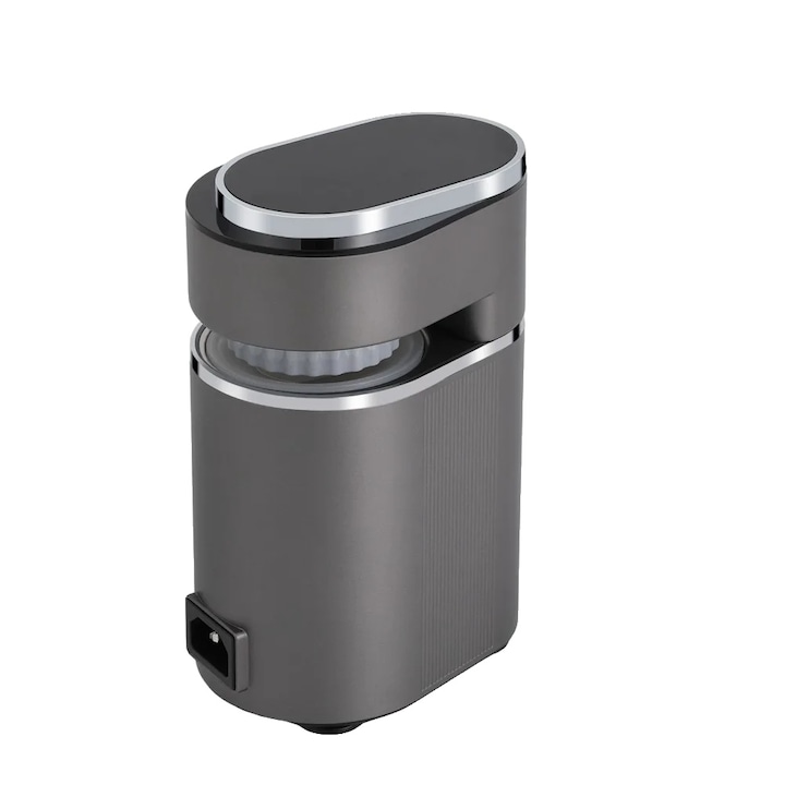 Espressor portabil 8785371067617, 600W, presiune 9 bar, rezervor 150 ml, temperatura reglabila 85–95°C, corp inox 304/ABS cu silicon, gri, compact 17.2×21.3 cm