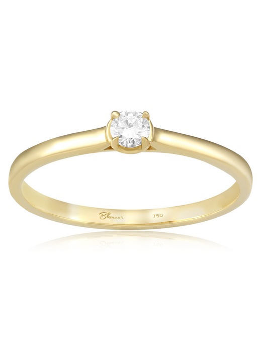 Inel Logodna Aur 18k Diamant BLANCO'S, RS08604-Y54, Marime 54