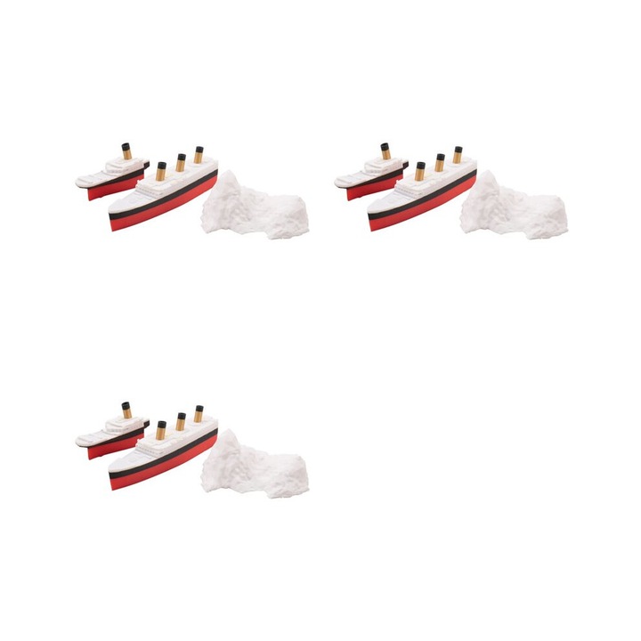 Titanic fürdő- és medencejáték, szétszedhető, valósághű töréssel, PLA, többszínű, 3 db-os szett.