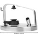 Fejővödör fedél K0569-260819-317-AMC, rozsdamentes acélból, tömítéssel és fejőcsatlakozóval, kecskékhez, inox