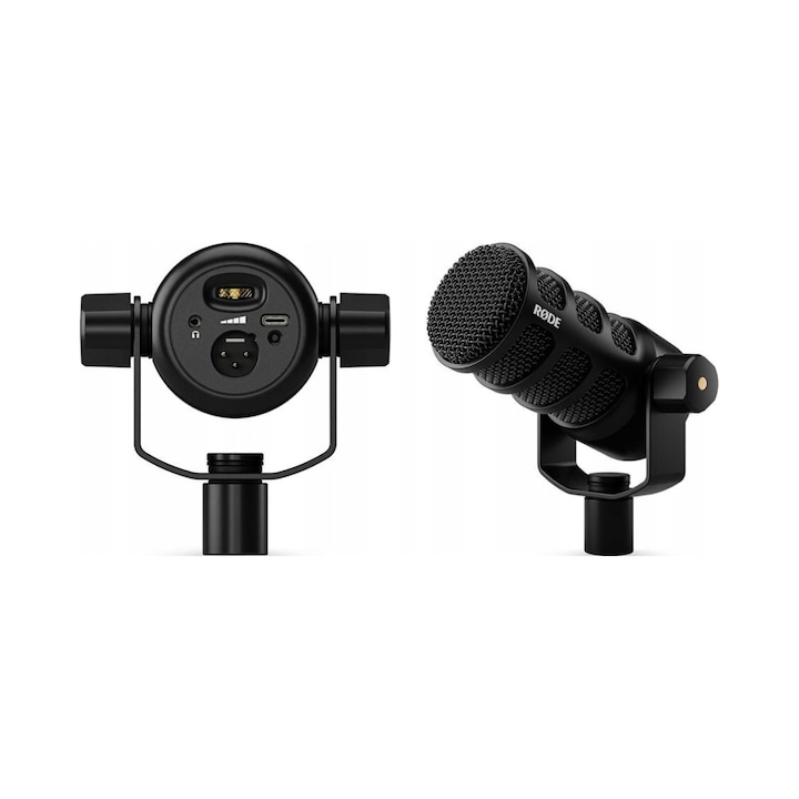 Динамичен микрофон Rode PodMic USB SL6CHHLS5, кардиоиден, XLR + USB-C, DSP APHEX и предусилвател Revolution, изход за слушалки без латентност, метал, черен