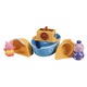 Tomy fürdőjáték, Peppa Pig Toomies E73414 hajó Peppa és Grandpa Pig figurákkal, többszínű