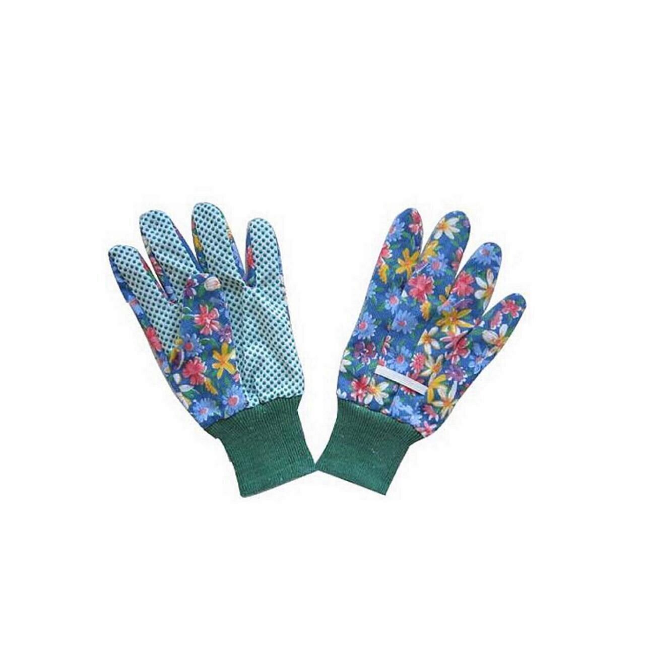 Manusi pentru gradina din bumbac Strend Pro ST Carp 9, marime 9/L, inflorata