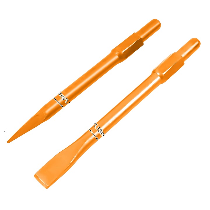 Dalta pentru ciocan demolator 8785371101090, otel aliat, tija 44 mm, portocaliu