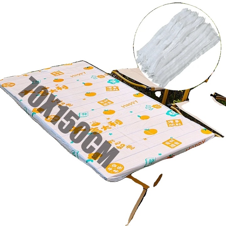 Eldobható terítő, vízálló műanyagból, környezetbarát, modern design, többszínű, 10 db-os szett, 70 x 150 cm