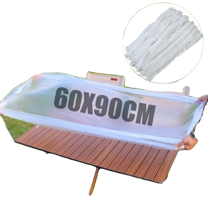 Eldobható műanyag terítő, vízálló és olajálló, környezetbarát, 60 x 90 cm, 10 db-os csomag