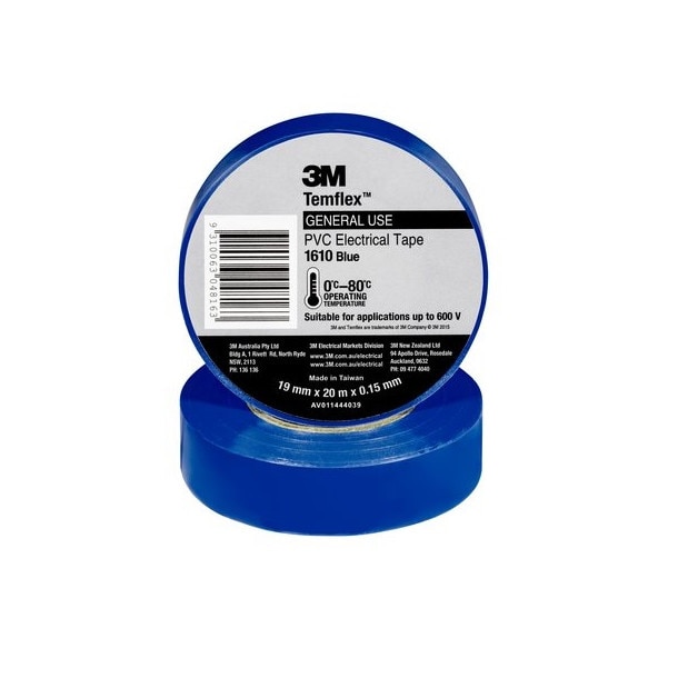 Banda izolatoare Temflex 1500 albastra 3M™ 19mmX20m