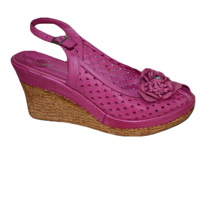 Sandale confortabile de vara, decor floral in fata, D&J Exclusive, Roz, 37