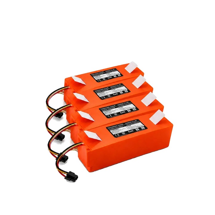 Baterie de schimb 8785371724732 Li‑Ion 14.4V 12800mAh, pentru aspirator, portocaliu, set 4 bucati
