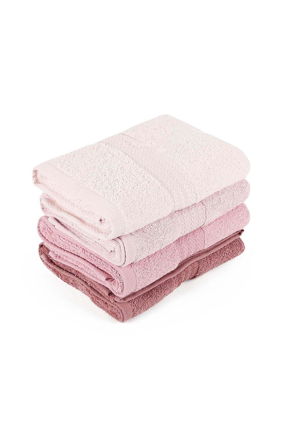 Hobby, Set de prosoape, 100% bumbac, Roz/Lila, 50x90 Standard