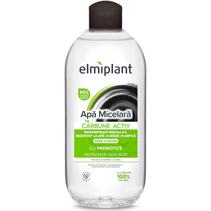 Apa micelara Elmiplant Detox pentru ten normal & gras, 400 ml