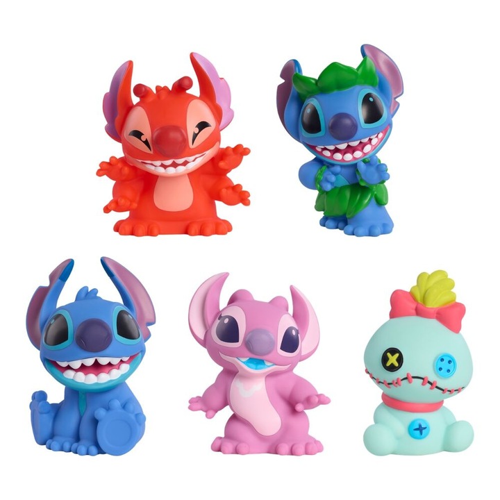 Disney Stitch 5 darabos fürdőszobai figura szett