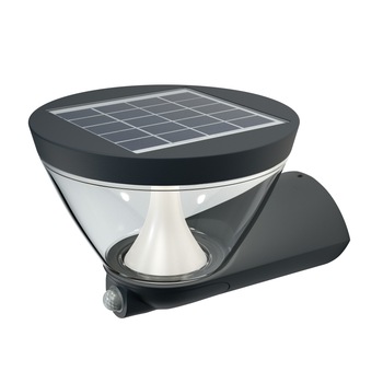 Aplica LED OSRAM Endura Style Lantern Solar pentru exterior, 5W, 340 lumeni, IP44, Gri inchis, lumina calda Aplica LED OSRAM Endura Style Lantern Solar pentru exterior, 5W, 340 lumeni, IP44, Gri inchis, lumina calda