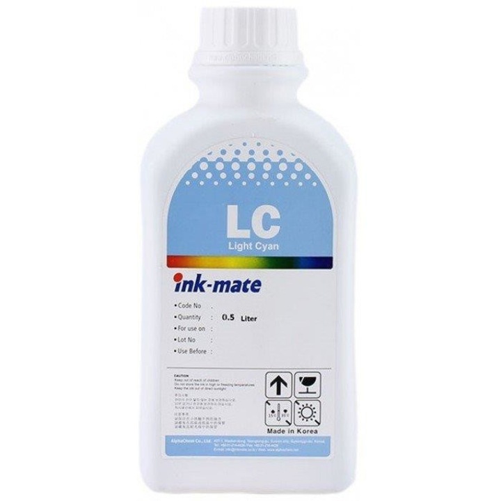 Flacon refill cerneala cyan foto dye Canon 500ml,Ink-Mate BCI-6PC