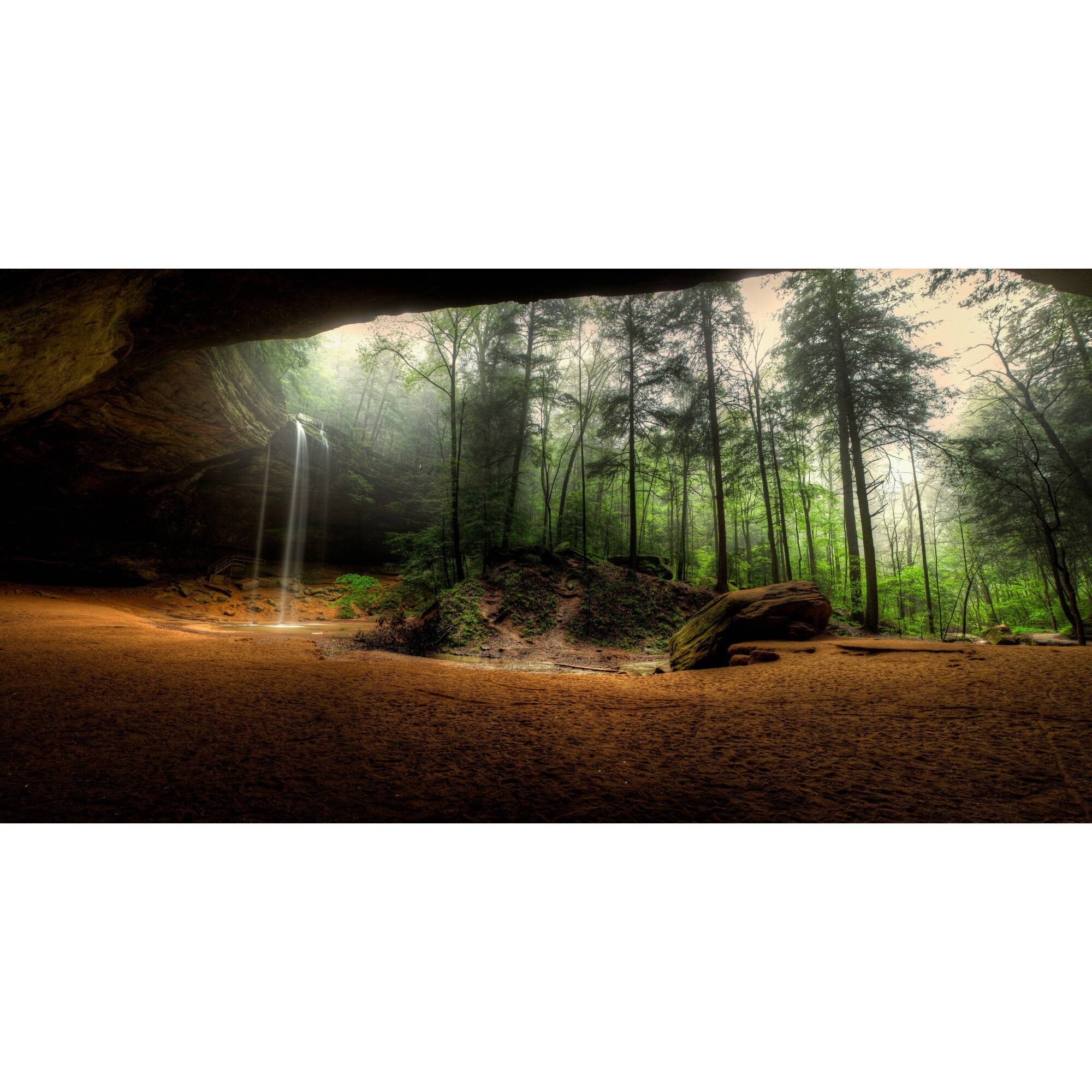 Fototapet Vedere din pestera, 320 x 200 cm